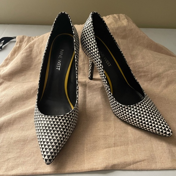 Nine West Shoes - Nine West Black and White Women's Heels